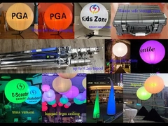 Lampu Balon Acara LED Putih atau RGBW 400W 1.6m/5.2ft – Tripod, Truss, atau Gantung Plafon (AS)