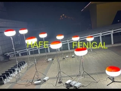 Menara Lampu Tiup LED 400W Cahaya Lembut untuk Area Kerja, Pemasangan Mudah