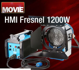 5500k-5600k Lampu Studio LED 1200W HMI Fresnel Siang hari Kecepatan Tinggi Flicker Ballast Gratis