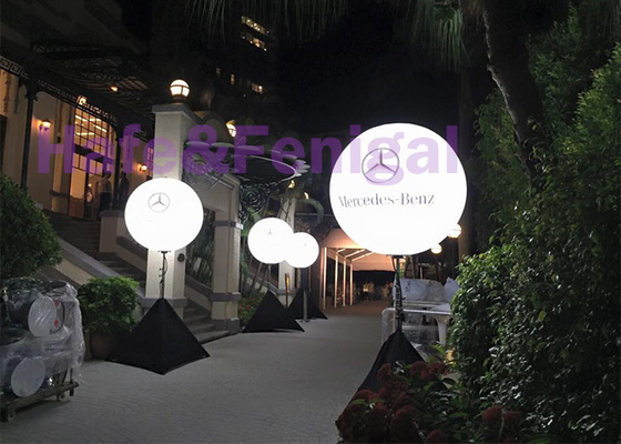240VAC Inflatable Lighting Balloon Helium Dengan Metal Halide Custom Logo 160cm