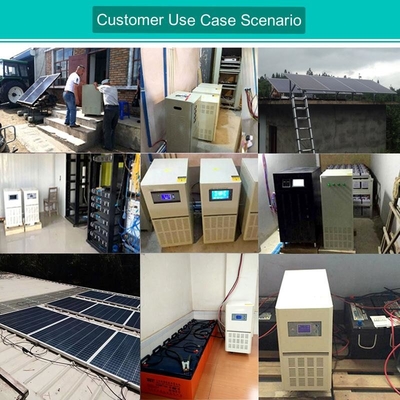 Sistem Tenaga Surya Rumah 220v6kw Kontrol Inverter Off-Grid Daya Baterai Panel Fotovoltaik