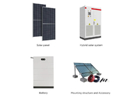 Hybrid Set Solar Power Baterai Sistem Penyimpanan Energi 30kw 50kw Untuk Rumah 60Hz