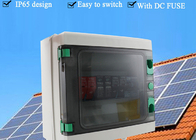 15A Solar PV Combiner Box Pemutus Sirkuit 2 Strings Plastik 550VDC Panel Surya