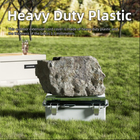 M20 Plastik Waterproof Outdoor Junction Box Enclosure Dengan Hinged Transparent Cover