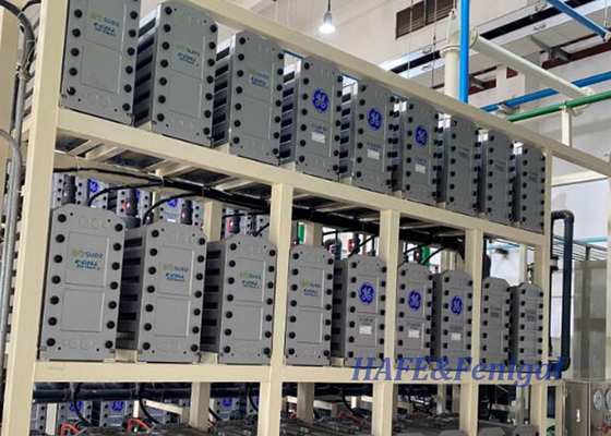 Sistem Air Ultra Murni Tumpukan Air Panas Sanitasi Reverse Osmosis EDI Membran Tumpukan