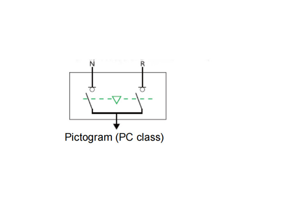 Kelas PC Switch Transfer Otomatis dengan pelepasan overcurrent dan arus nominal 32-100A