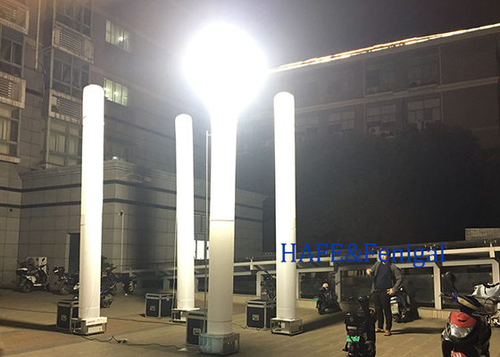 5M 1000w sederhana dan cepat tiang menara lampu inflatable untuk penerangan area besar