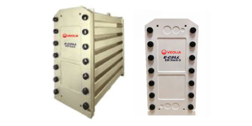 Veolia E-Cell* EDI MK-3PharmHT Stack edi modul Aliran 3,4 m3/h (15 gpm), Konduktivitas di bawah 109μs/Cm edi sistem