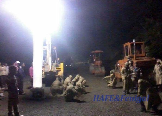 Menara lampu keselamatan HMI 1000W Cocok untuk pencahayaan industri luar ruangan di malam hari 360 derajat