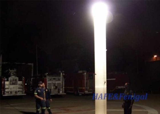 Menara pencahayaan portabel yang dapat dipadamkan Peralatan pencahayaan luar malam 575 W HMI Tidak bersinar
