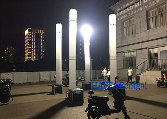 Malam Outdoor Portable Inflatable Lighting Tower Sistem Darurat 1200W 60HZ
