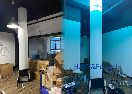 Outdoor Night Portable Inflatable Lighting Tower Sistem darurat HMI 1200W