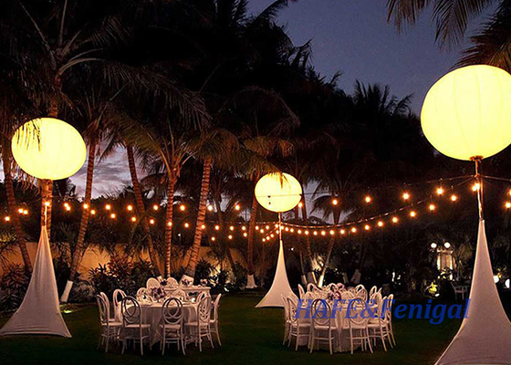 Periklanan Led Inflatable Light Balloon 1-3M Dengan Logo Led Balloon Stand Untuk Dekorasi Aktivitas