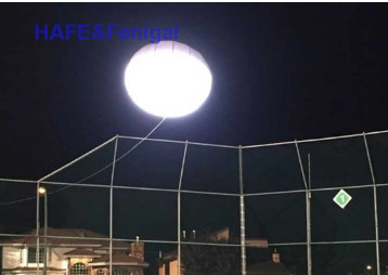 Ellipse 1.8kw Helium Diisi Udara Dimmable LED CRMX Kontrol Film Film Set Lampu balon