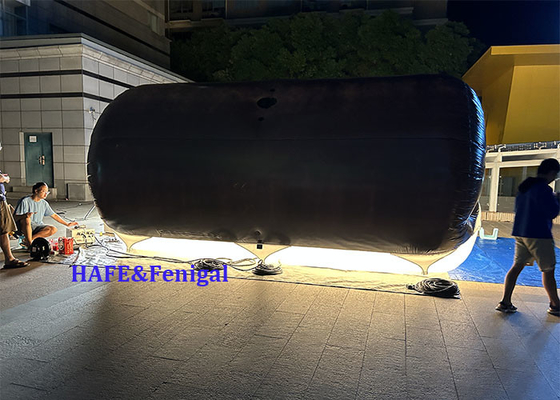 1.8kw Tube Helium Air Filled Bi Color LED DMX CRMX Control Balloon Lights Film