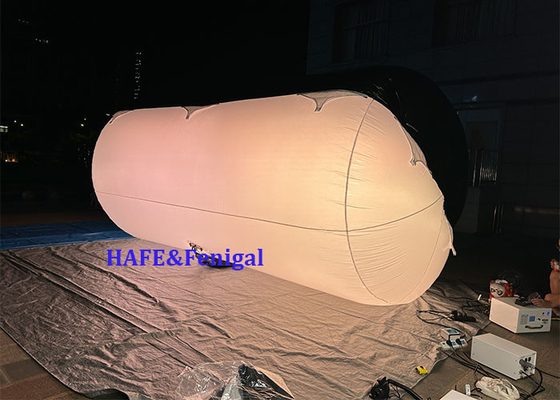 1.8kw Tube Helium Air Filled Bi Color LED DMX CRMX Control Balloon Lights Film