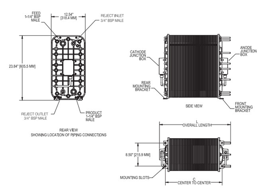 Stabilitas yang lebih besar Ionpure CEDI LX-Z IP-LXM30Z-5 Untuk Industri Tenaga Elektronik