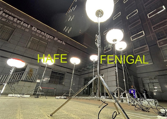 360 Degree SUN 480W LED Lampu Balon Untuk Malam Konstruksi Sinar Bebas Area Kerja Pencahayaan
