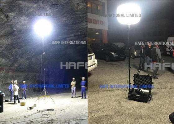 Lampu Balon LED SUN Industri Anti-Silau Portabel 480W Pencahayaan Keselamatan yang Dapat Disesuaikan