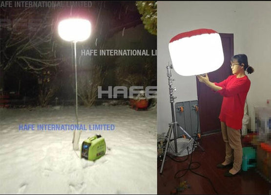 Lampu Balon LED SUN Industri Anti-Silau Portabel 480W Pencahayaan Keselamatan yang Dapat Disesuaikan