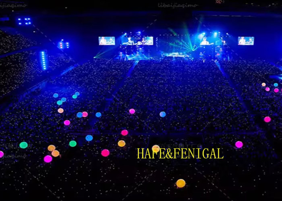 50cm 80cm 1m RGB LED Crowd Balls Untuk Acara Besar Festival Musik