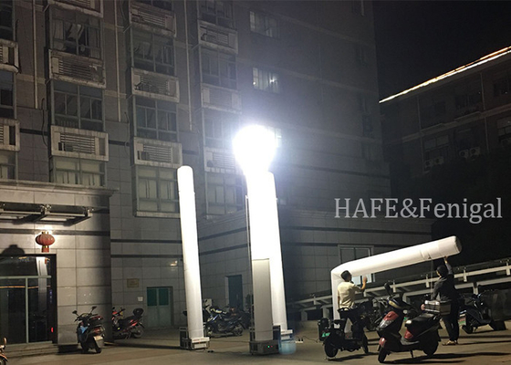 Catu Daya Luar Ruangan Opsional 120V/50HZ HID 1000w Menara Penerangan Darurat Tiup Baterai