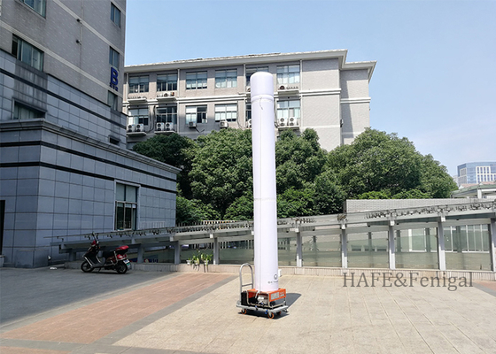 Sistem Darurat Menara Penerangan Tiup 1200W 60HZ Malam Luar Ruangan Portabel Dukungan Kustomisasi