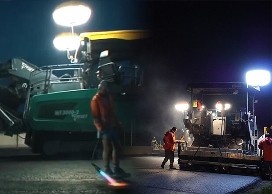 Menara Lampu Balon Keamanan 600w Led Untuk Jalan Dan Bangunan Perbaikan Pencahayaan
