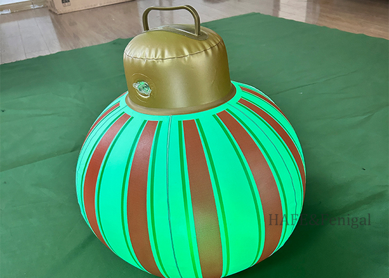LED Balon Cahaya Natal Inflatable PVC (Perak/Emas) - Dekorasi Rumah Luar Ruangan Menara Lampu Balon Menakjubkan