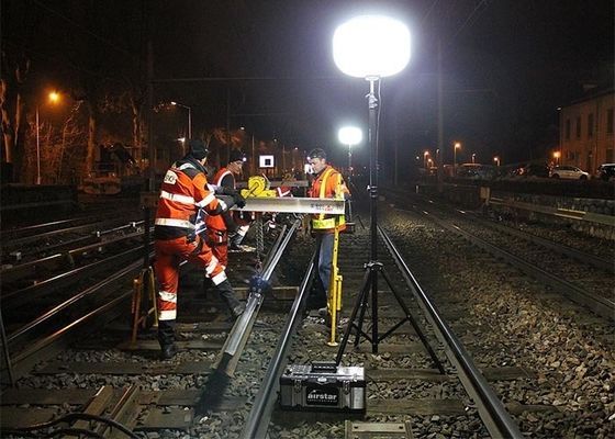 Menara Lampu Tiup LED 400W Cahaya Lembut untuk Area Kerja, Pemasangan Mudah