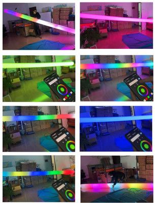 Customize Lighting Aesthetics! RGBW Iris-Tube Multi-Unit Inflatable Light Tower – Your Go-To for Atmospheric Scenes