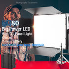 MAX80 Dual CCT Panel Lampu Studio LED 120 Derajat Teknik Logam Bingkai Tubuh Plastik