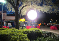 Pearl LED Moon Balloon Light 400w Dengan Pencetakan Logo Pada Tripod Stand Event Dekorasi Panggung