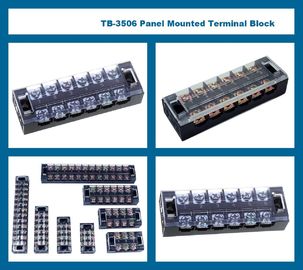 25A 12 Pole Terminal Block 230V 400V 660V Fixed Barrier Screw Plate Mount