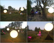 Dimmable Event Balloon Light 800w, Lampu Balon LED Dekorasi Branding Pilihan 1.6m / 5.2ft Tripod Mount