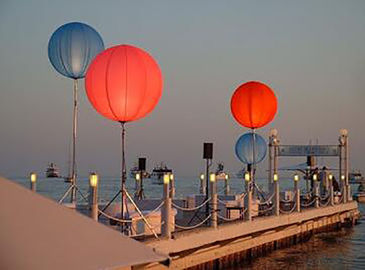 Crystal Moon Balloon Light LED 400 600 800w 120V / 230V DMX512 Pilihan Branding 1.3m / 1.6m / 2m