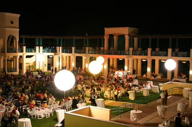 Crystal Moon Balloon Light LED 400 600 800w 120V / 230V DMX512 Pilihan Branding 1.3m / 1.6m / 2m