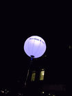96W RGB LED Inflatable Dekorasi Pencahayaan Dengan 63 Ft Diameter Putih Poly Silk Balloon