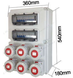 Kotak Distribusi Industri Socket Gabungan IP66 32A Weatherproof