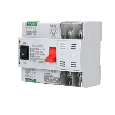 AC220V Dual Power ATS Saklar Transfer Otomatis 2P 4P Arus Tinggi