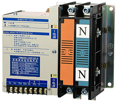 220V 100 Amp Dual Power ATS Saklar Transfer Otomatis ICD LCD Controller