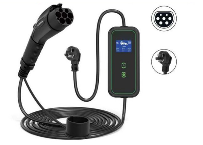 Kabel Pengisian Mode EV untuk Pengisian Kendaraan Listrik Pengisi Daya EV Portabel 16A/32A