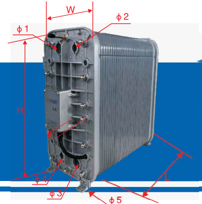 0.5-0.7m3/H EDI Stacks LX-HD-50 Untuk Disinfeksi Suhu Tinggi