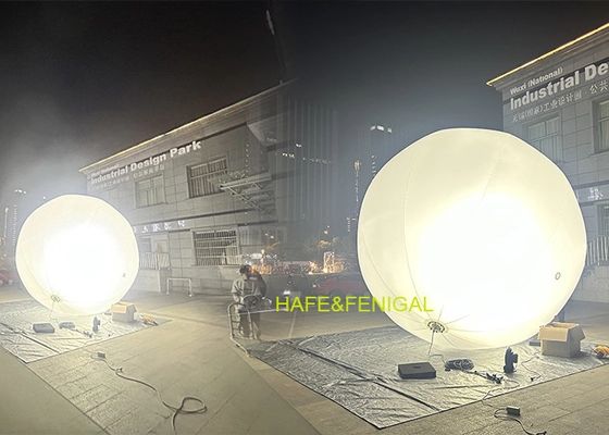 Lampu Balon Halogen 360 Derajat Sferis Dia.4.2m 2.4KW Untuk Produksi Film