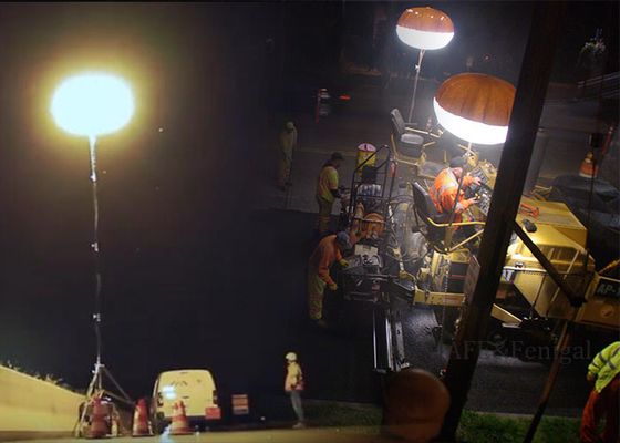 Menara Lampu Tiup LED 400W Cahaya Lembut untuk Area Kerja, Pemasangan Mudah