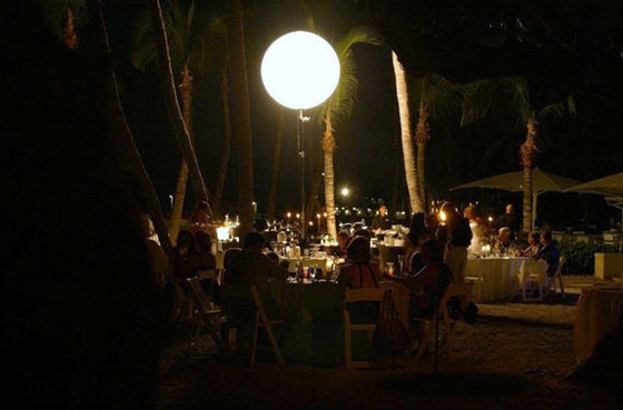 Indoor terbuka 600 Watt Moon Light Balon Event Dekorasi 1,6m / 5.2ft Diameter