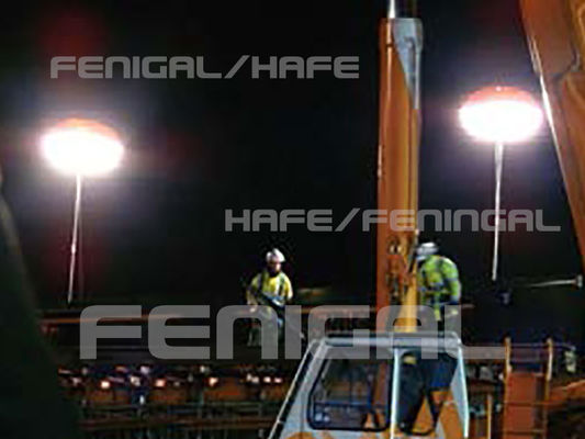 Balon penerangan tripod LED400w untuk penerangan keselamatan di lokasi konstruksi